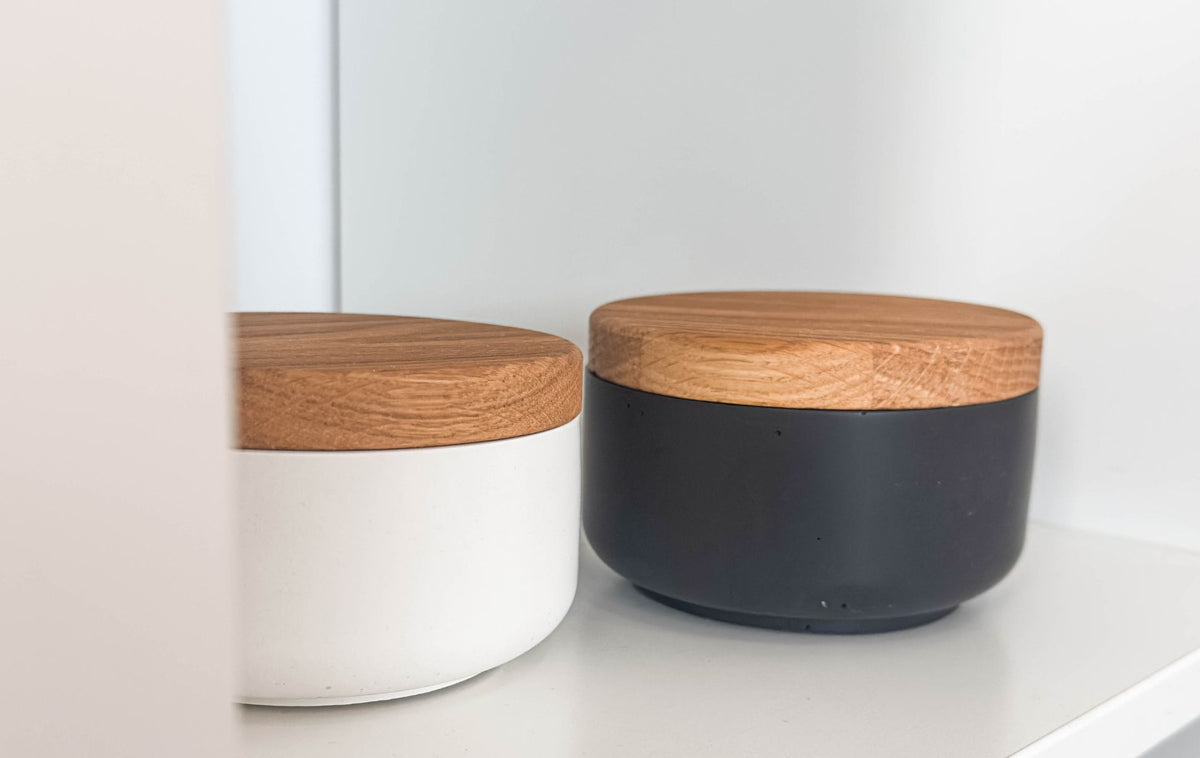 Dose mit Holzdeckel