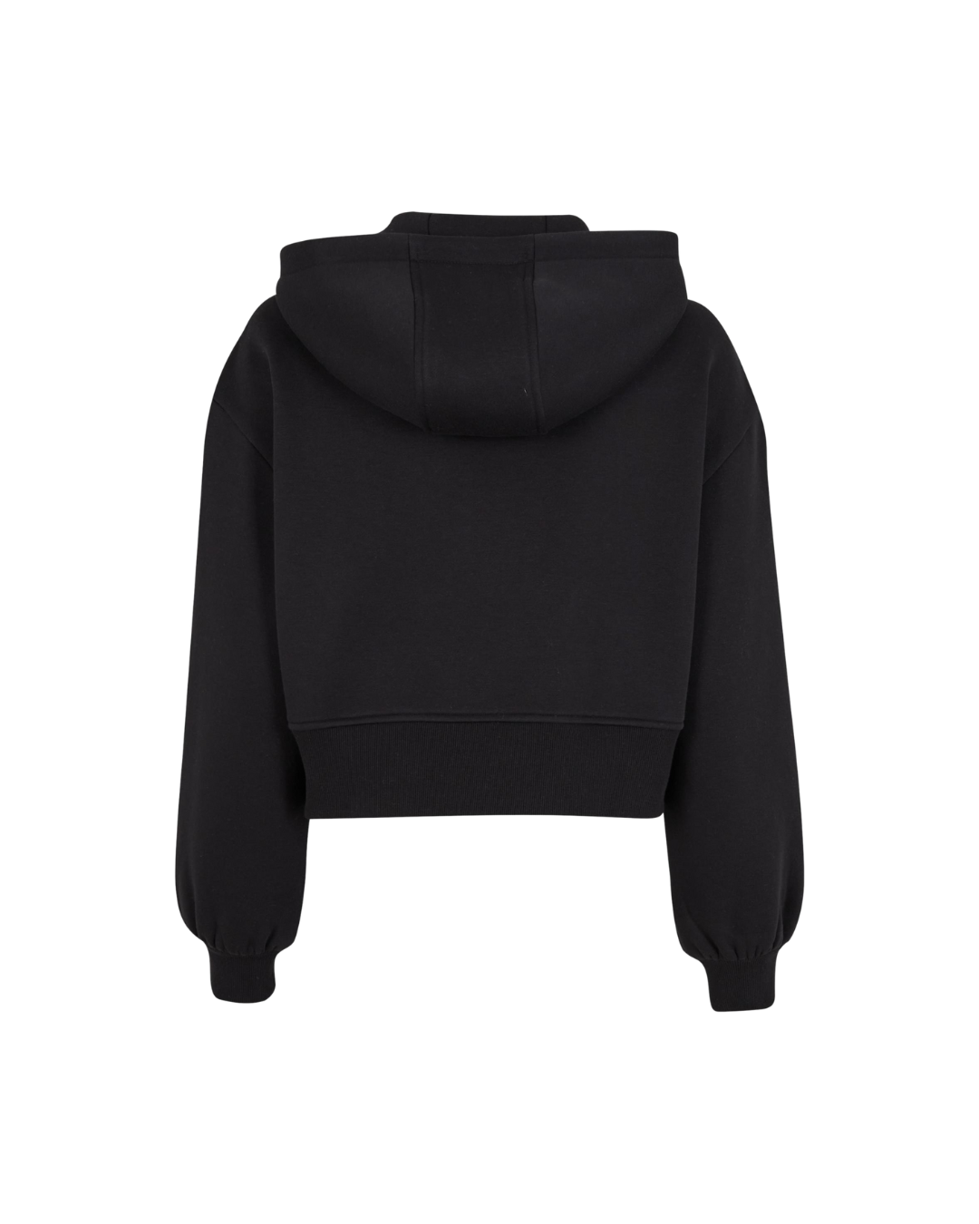 Ladies cropped Zipper schwarz