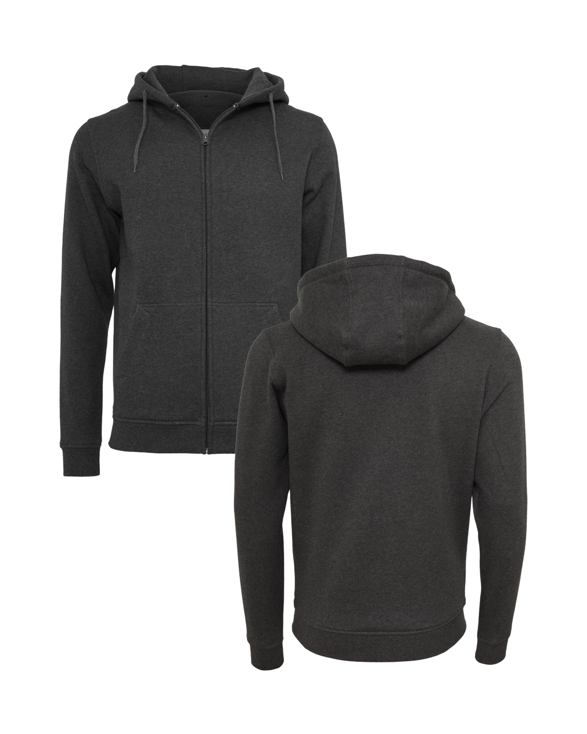 Zipper inkl Druck in charcoal