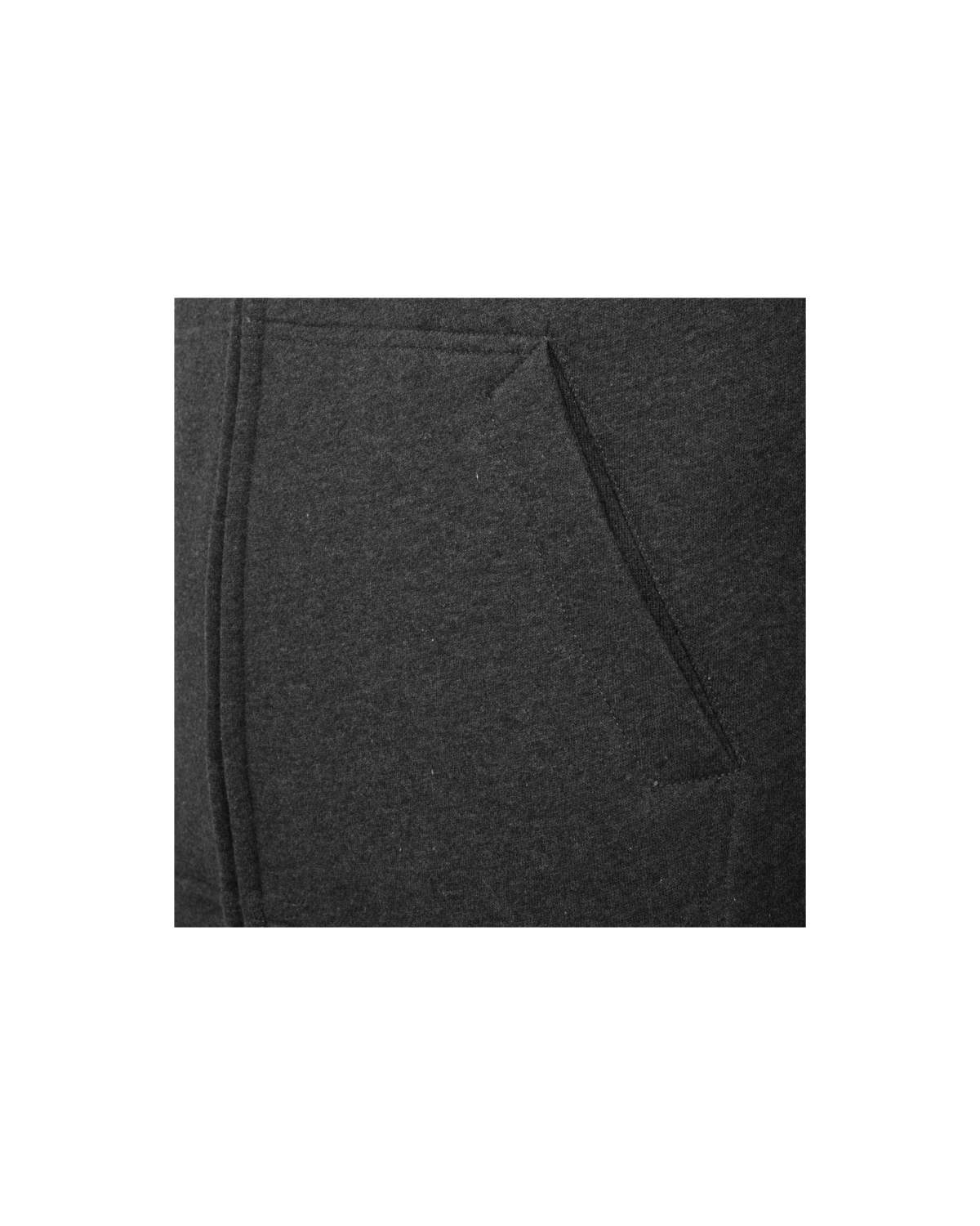 Zipper inkl Druck in charcoal
